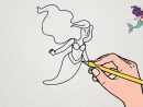 Apprendre À Dessiner La Petite Sirène | Tutoriel Ariel dedans Coloriage Princesse Sirene