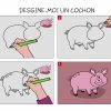 Apprendre À Dessiner Un Cochon En 3 Étapes avec Dessin De Cochon En Couleur