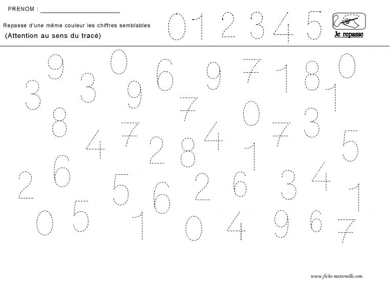 Apprendre A Ecrire Les Chiffres destiné Les Maternelles Fiches
