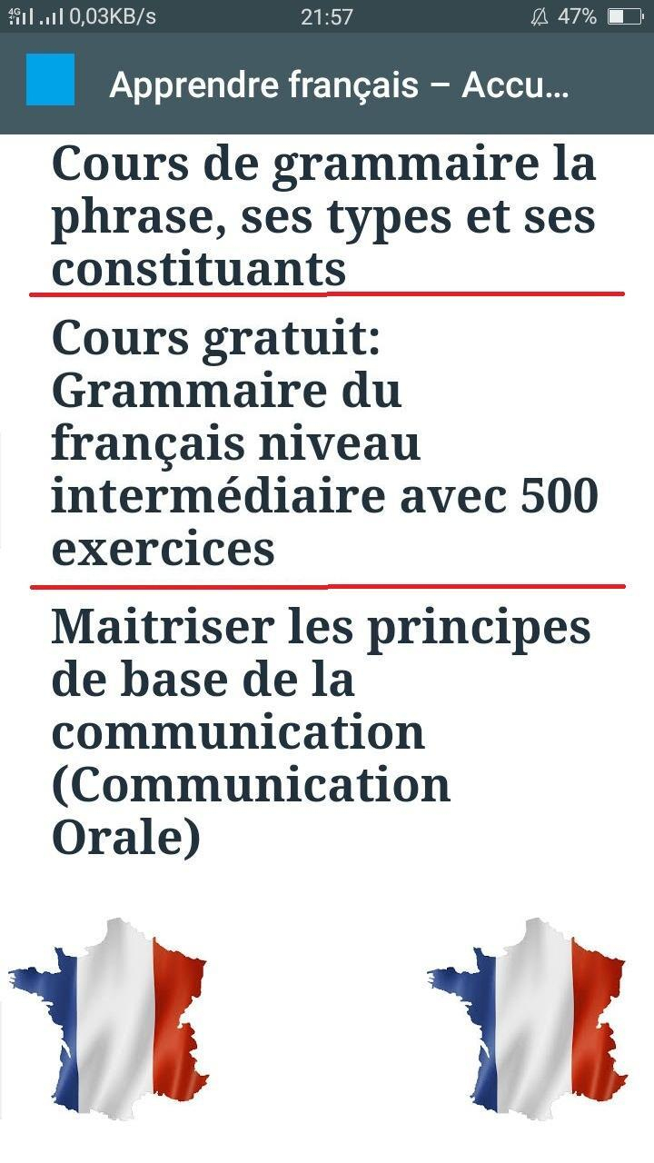 Apprendre Le Francais Facile For Android - Apk Download encequiconcerne Exercice Francais Facile