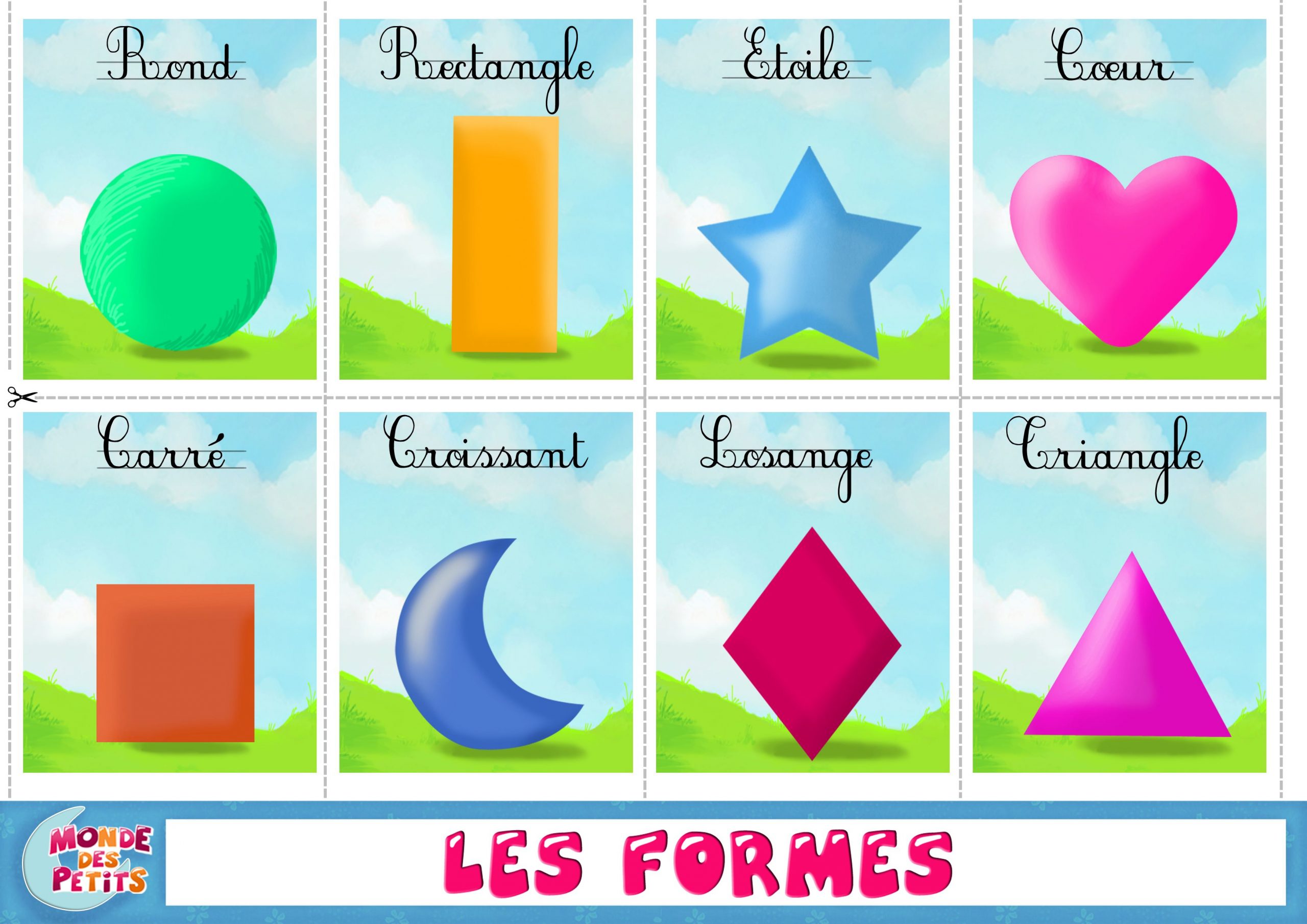 Apprendre Les Formes En Francais | Apprendre L&amp;#039;anglais intérieur Jeux Pour Apprendre Les Formes Et Couleurs 