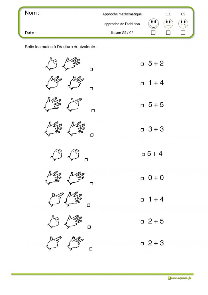 Approche De L'addition – Grande Section dedans Addition Maternelle