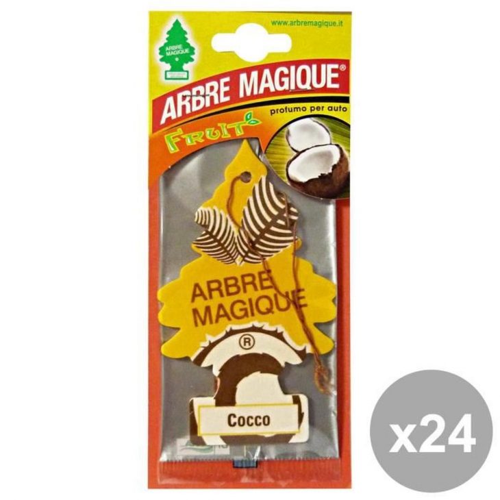 Arbre Magique Lot De 24 Déodorant Coconut Accessoires encequiconcerne Arbre Magique Voiture Personnalisé