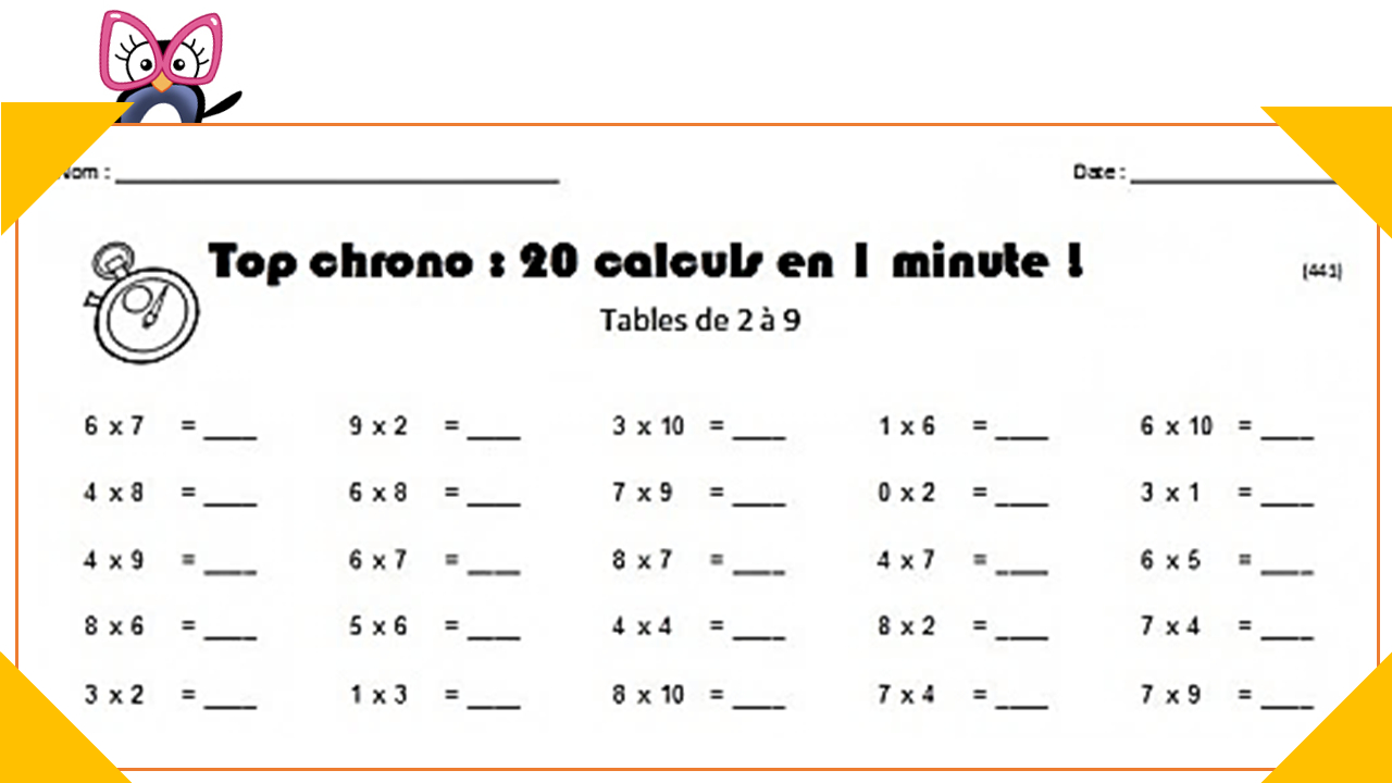 Archives Des Calcul Mental - Charivari À L&amp;#039;école destiné Travaille Ce2 A Imprimer 