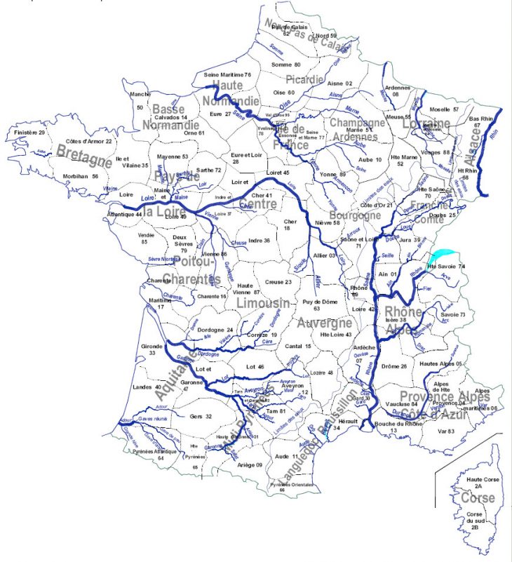 Archives Des Carte Des Fleuves Et Rivières De France – Arts pour Carte De France Des Fleuves