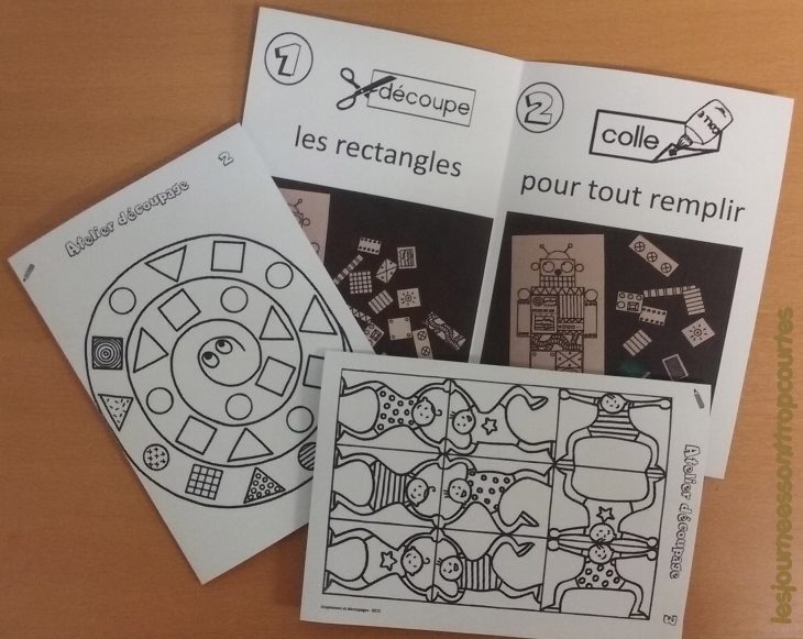 Atelier Découpage – Les Journées Sont Trop Courtes serapportantà Découpage Cp