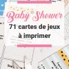 Baby Shower : 71 Cartes De Jeux À Imprimer destiné Jeux De Concentration À Imprimer