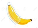 Banane De Dessin Animé Avec Illustration De Préservatif. E Sûr,  Prévention Des Mst Et Concept De Sensibilisation Au Sida. concernant Dessiner Une Banane