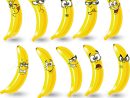 Bananes De Dessin Animé Avec Des Émotions, Vecteur encequiconcerne Dessiner Une Banane