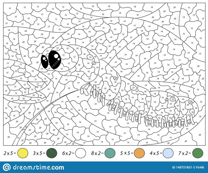 Bande Dessinée Caterpillar Fiche De Travail D'activité De avec Jeux Educatif Table De Multiplication