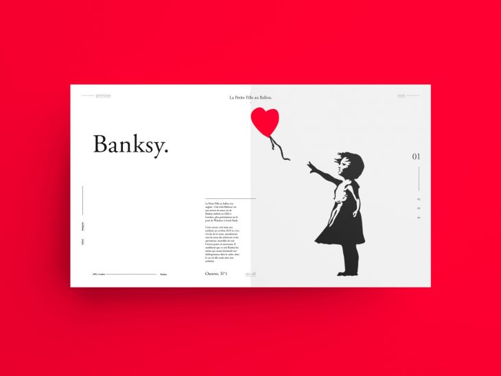 Banksy – La Petite Fille Au Ballon Rouge By Obadia intérieur Ux De Fille