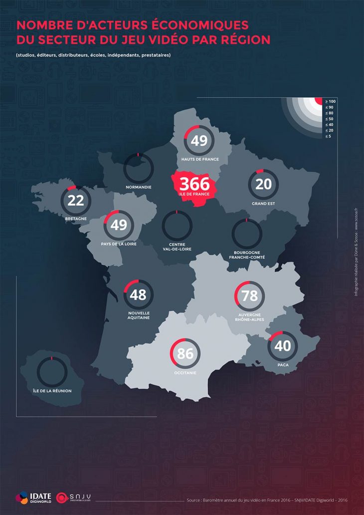 Baromètre 2016 Du Jeu Vidéo En France tout Les Régions De France Jeux