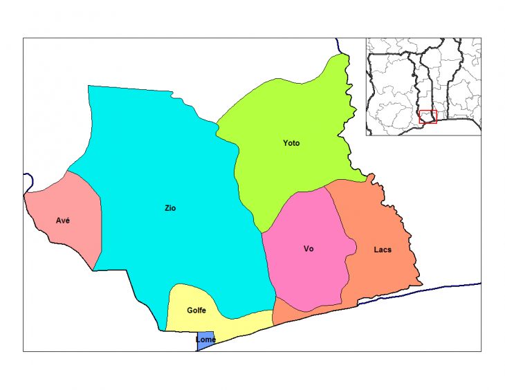 Bas-Mono Prefecture – Wikipedia concernant Carte Des Préfectures