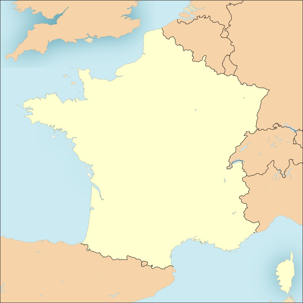 Bases De L'otan En France. Source : Http://data. Câble Sous encequiconcerne Carte Ile De France Vierge