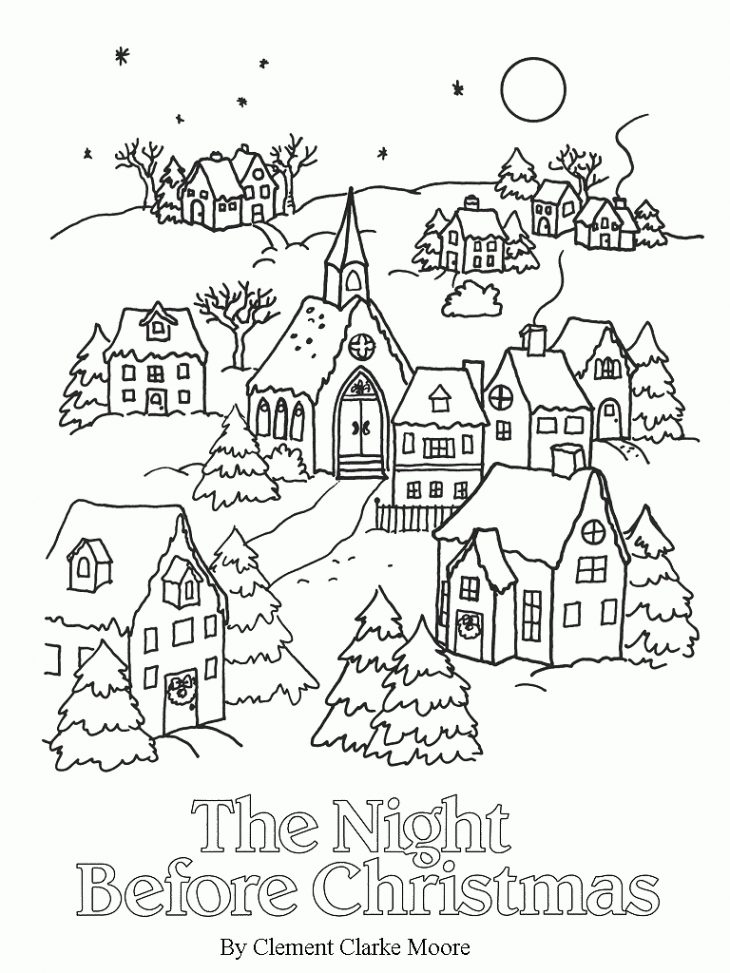 Bed Rested Teacher Posts | Coloriage Noel, Dessin Noel tout Coloriage Village De Noel