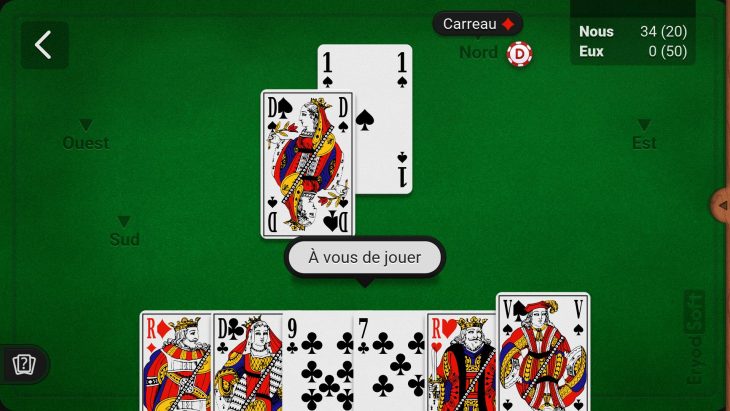 Belote (Gratuit) Pour Android – Téléchargez L'apk serapportantà Jeux De Cartes Gratuits À Télécharger En Français