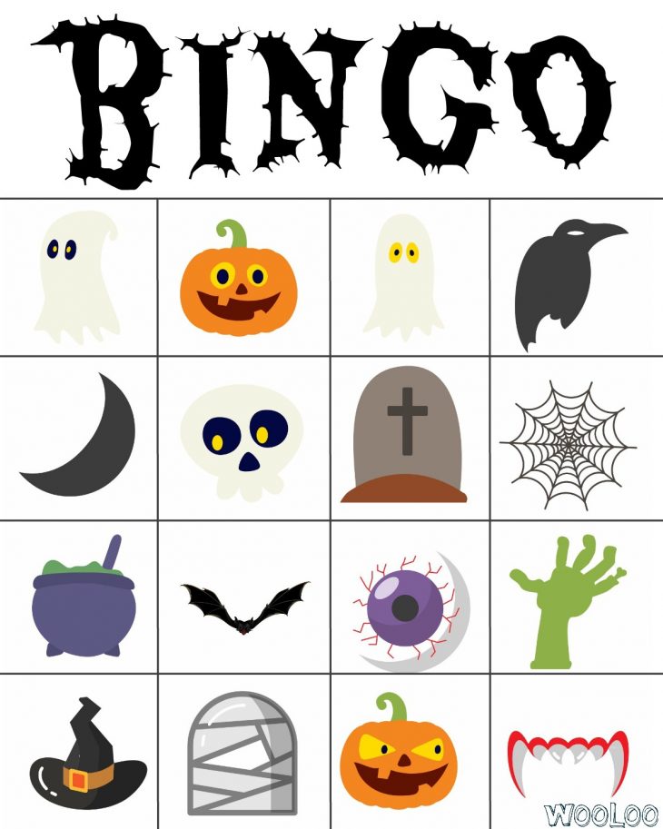 Bingo D'halloween – Wooloo avec Jeux D Halloween Gratuit