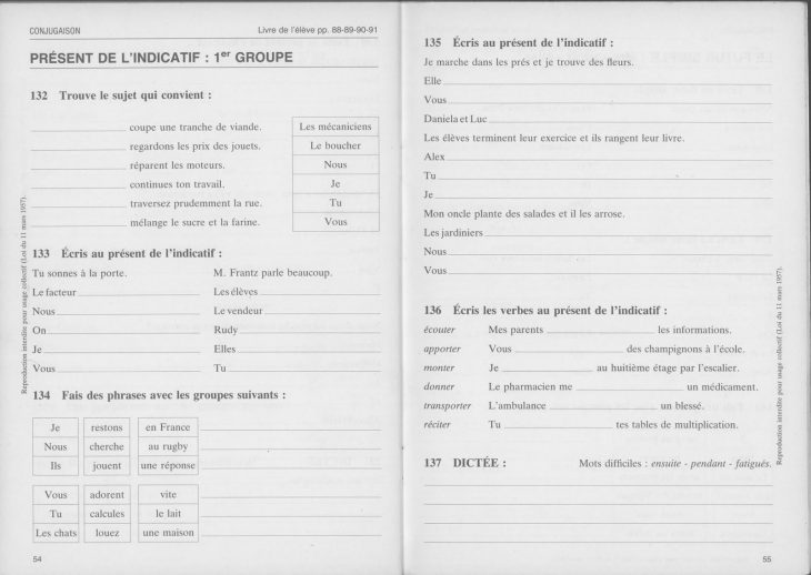 Bled, Exercices D'orthographe Ce1 (1990) | Orthographe Ce1 destiné Exercice Gratuit Ce1