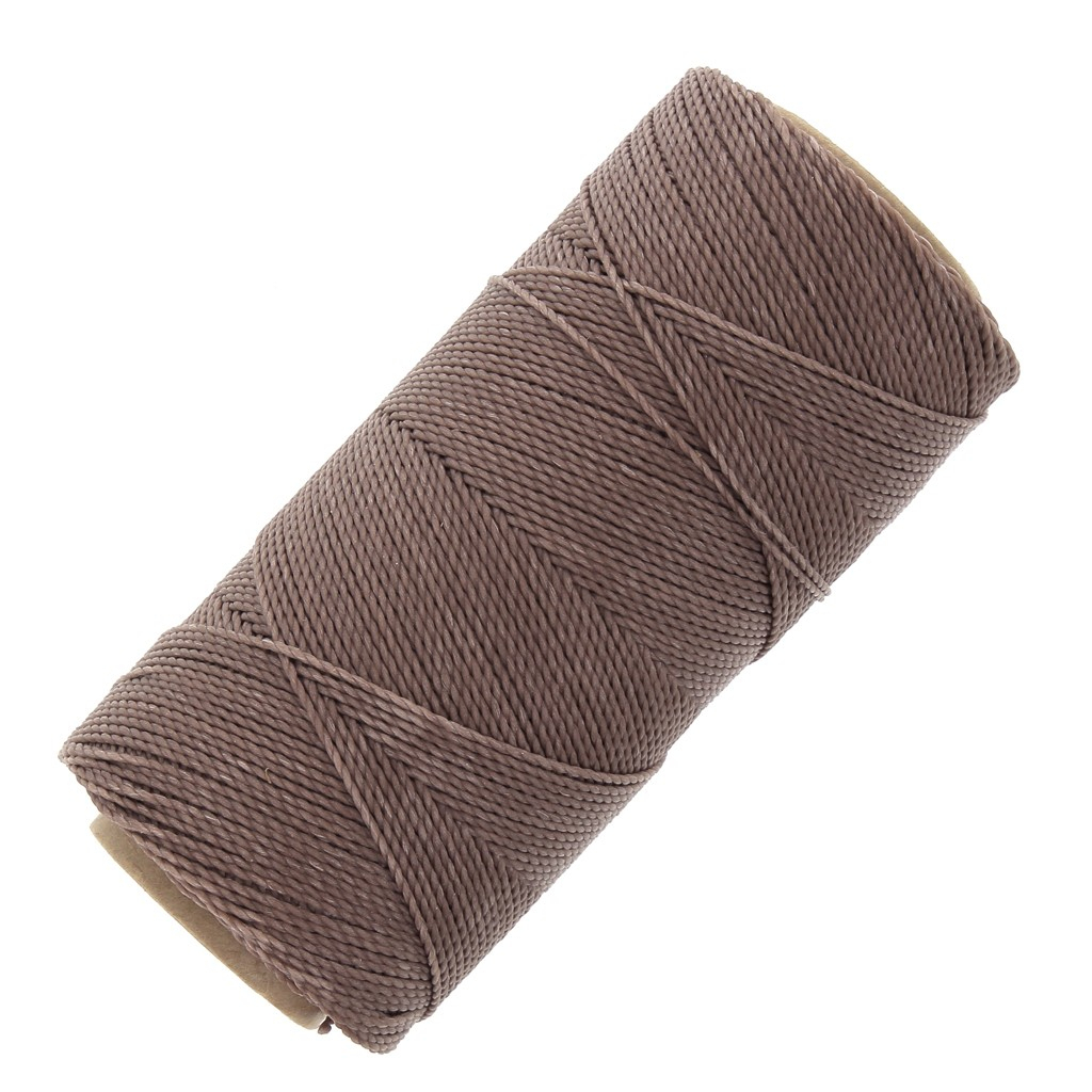 Bobine De Fil Ciré Linhasita Pour Micro Macramé 1 Mm Taupe (366) X180M dedans Code Couleur Taupe 