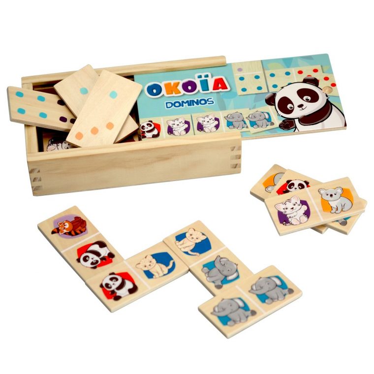 Boîte 28 Dominos En Bois – Jeux De Société Et Puzzles – La encequiconcerne Jeux Domino Gratuit En Ligne