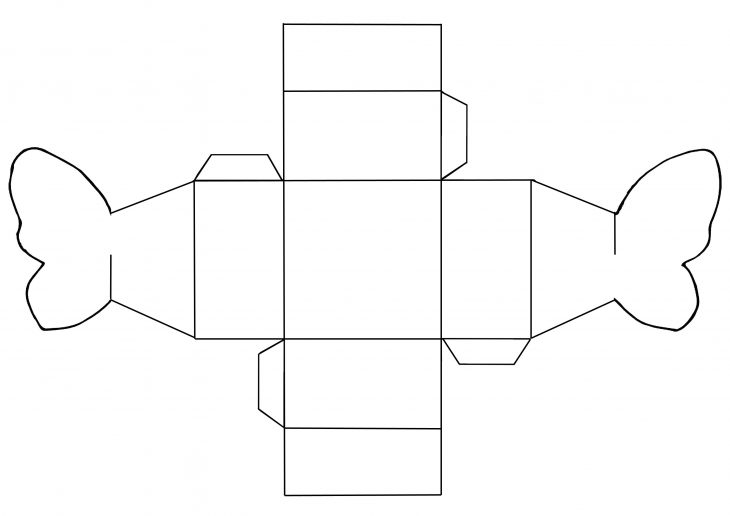 Boîte Papillon En Papier | Papillon En Papier, Activité destiné Gabarit Boite En Papier