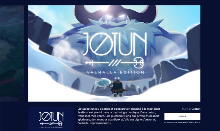 Bon Plan : Le Jeu Pc Jotun Est Gratuit Sur L'epic Games Store à Jeux À Plusieurs En Ligne