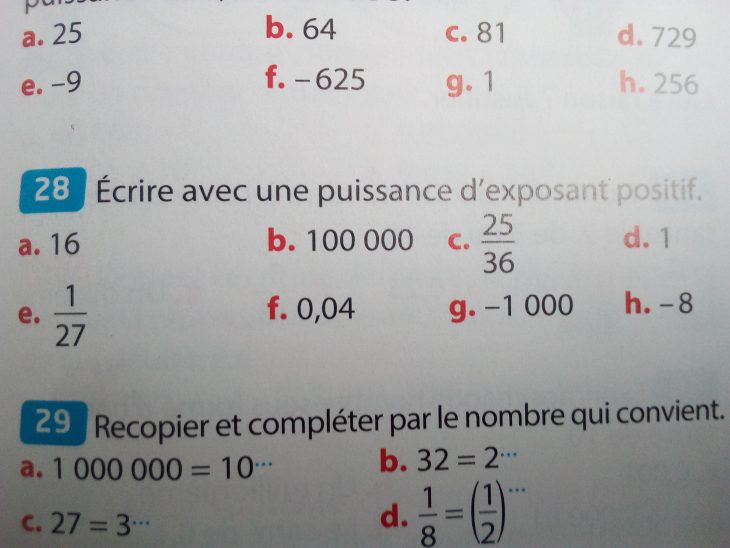 Bonjour , J'ai Un Problème De Maths De Niveau 3Eme Et Je N intérieur Exercice De Math Sur Les Puissances