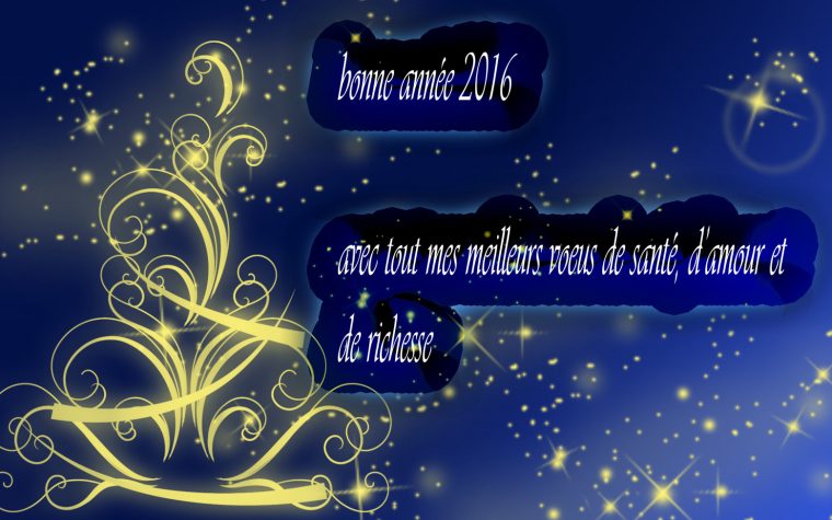 Bonne Année 2016 Carte De Voeux Images Gratuites | Images tout Carte De Bonne Année Gratuite A Imprimer