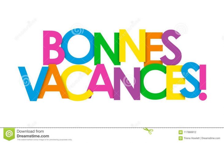 Bonnes Vacances ! Bannière De Recouvrement De Lettres De avec Images Bonnes Vacances Gratuites