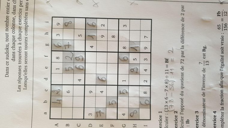 Bonsoir, Quelqu Un Pourrait M Aider À Faire Le Sudoku Je N Y avec Telecharger Sudoku