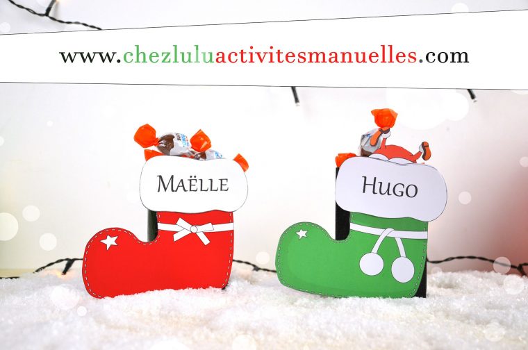 Bottes De Noël – Boîtes Pour Chocolats – Activité Manuelle serapportantà Activités Manuelles Enfants Noel