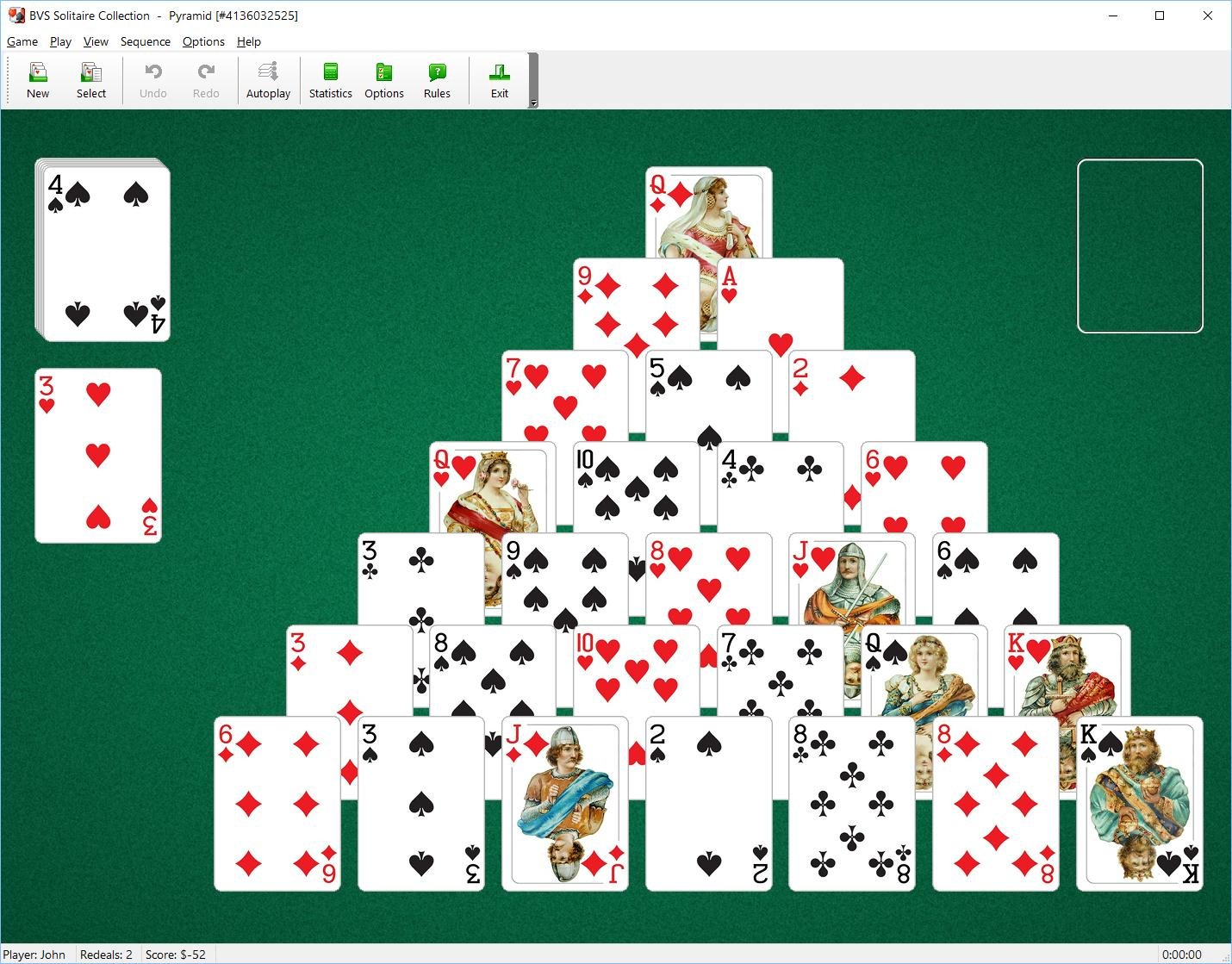free online pyramid solitaire