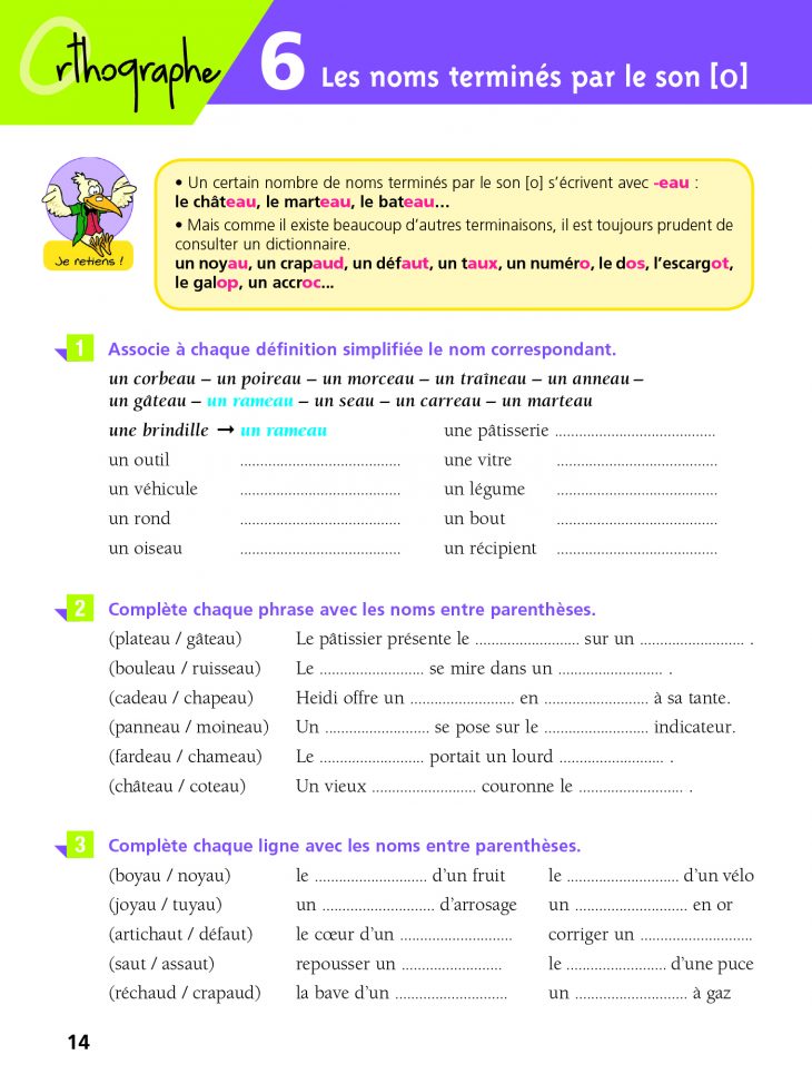 Cahier Bled – Exercices D'orthographe Ce2 à Exercice Ce2 En Ligne Gratuit