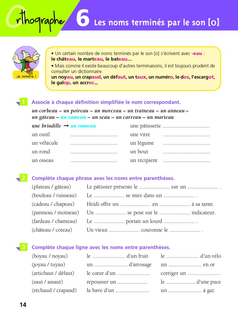 Cahier Bled – Exercices D'orthographe Ce2 intérieur Exercice De Ce2 En Ligne