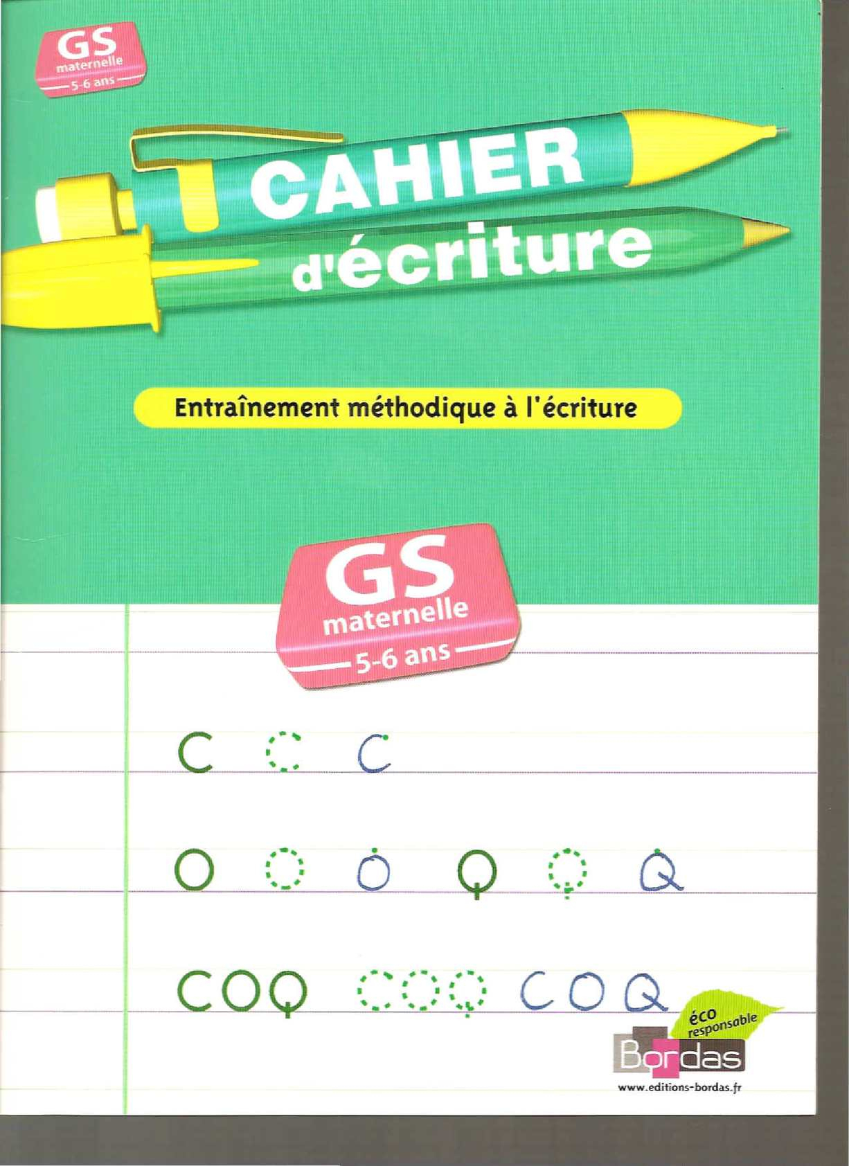 Cahier D Ecriture Ms-Gs - Calameo Downloader dedans Cahier D Écriture Maternelle 