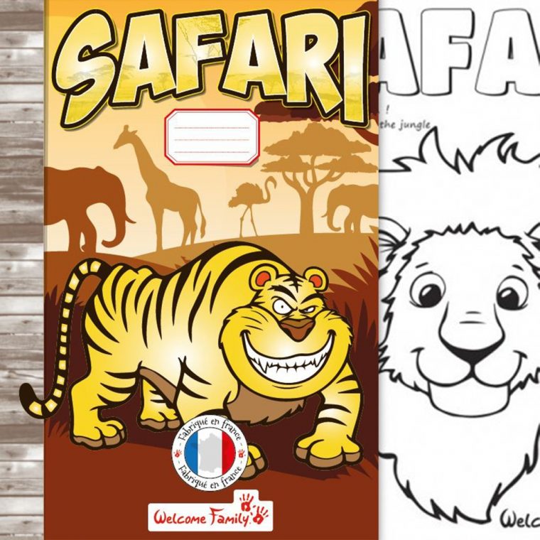 Cahier De Coloriage Safari serapportantà Cahier De Coloriage Enfant