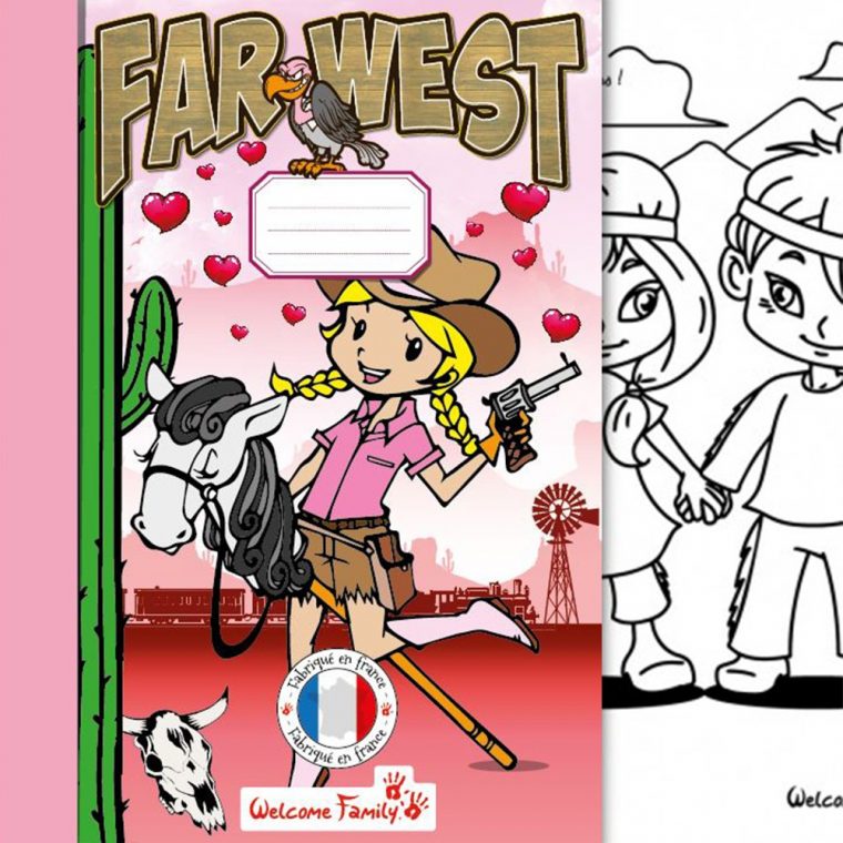 Cahier De Coloriage Western Girl tout Cahier De Coloriage Enfant