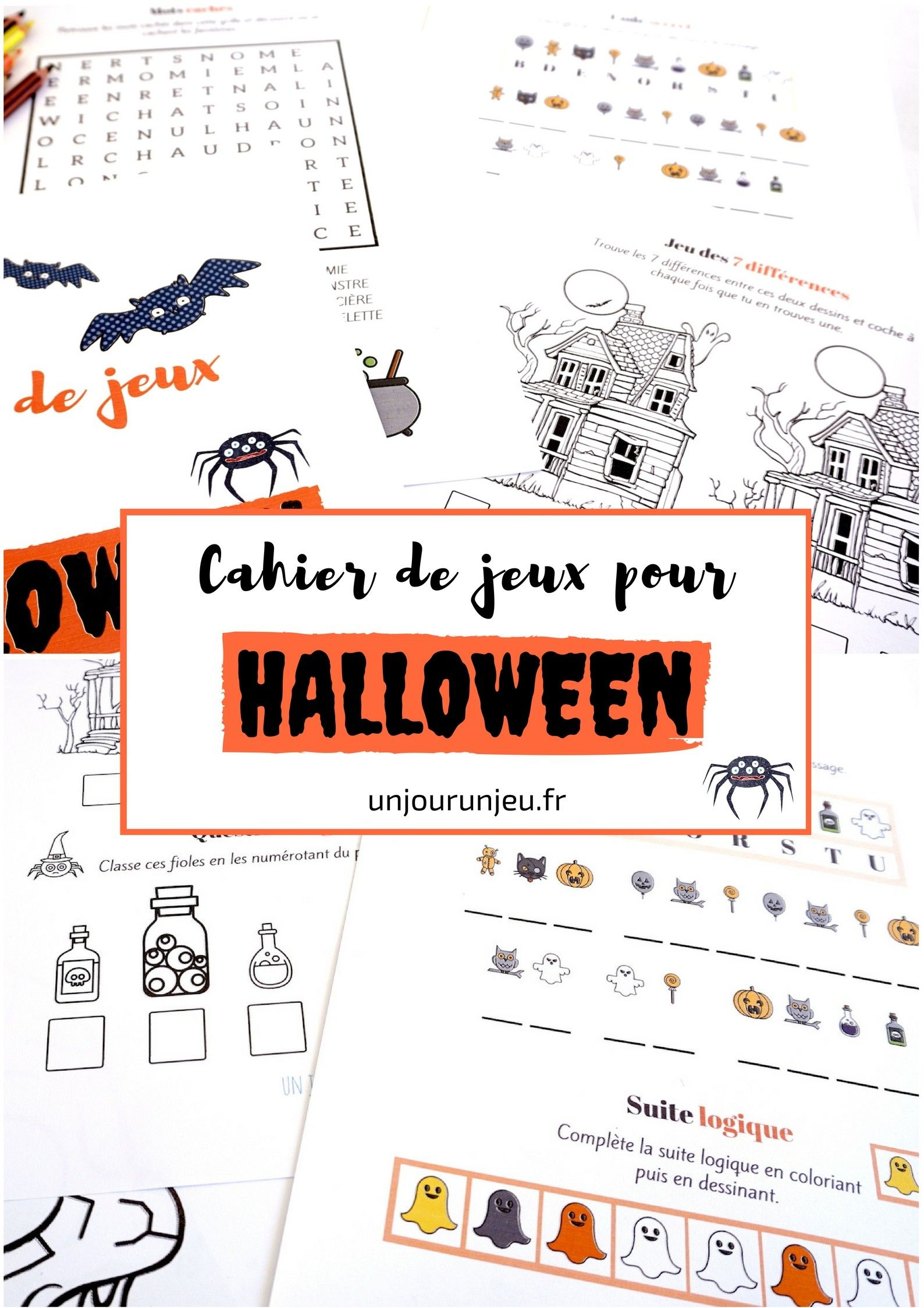 Cahier De Jeux Pour Halloween : Plein D&amp;#039;activités Pour dedans Jeux D Halloween Gratuit 