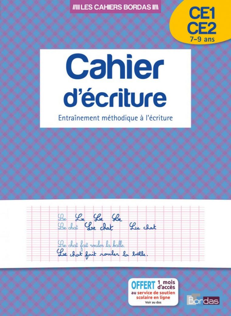 Cahier D'écriture Ce1/ce2 * Cahier D'activités/d'exercices tout Exercice De Ce2 En Ligne