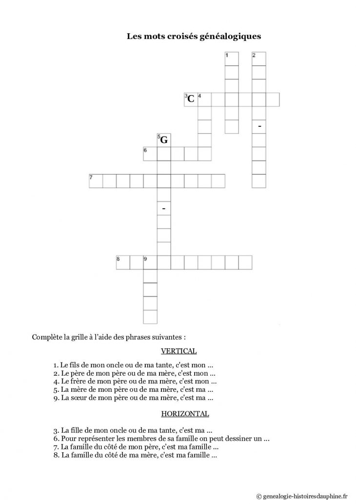 Calaméo – Les Mots Croisés Généalogiques concernant Mot Croisé Aide