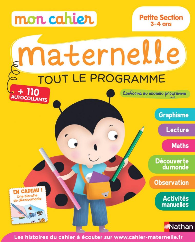 Calaméo – Mon Cahier Maternelle 3-4 Ans encequiconcerne Activité Ludique Maternelle