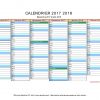 Calendrier 2017 2018 À Imprimer Gratuit En Pdf Et Excel pour Imprimer Un Calendrier 2017