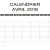 Calendrier 2018 Excel &amp; Pdf À Télécharger Gratuitement pour Calendrier 2018 A Imprimer Par Mois
