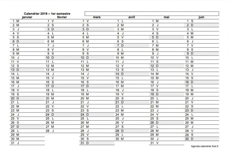 Calendrier À Imprimer Gratuit Au Format Excel, Pdf, Jpg destiné Calendrier 2018 À Télécharger Gratuit