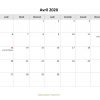 Calendrier Avril 2020 À Imprimer Vacances – Zudocalendrio intérieur Imprimer Des Calendriers