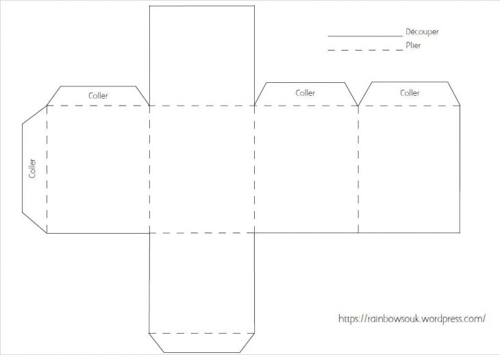 Calendrier De L'avent À Fabriquer : Des Maisonnettes En Papier tout Gabarit Boite En Papier