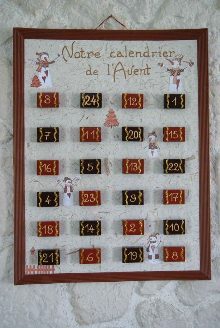 Calendrier De L'avent Avec Des Boîtes D'allumettes intérieur Activité Manuelle Avec Des Allumettes