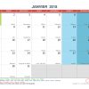 Calendrier Mensuel - Mois De Janvier 2018 Avec Fêtes, Jours pour Calendrier 2018 A Imprimer Par Mois