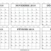 Calendrier Octobre Novembre Décembre 2018 Janvier Février concernant Calendrier Mars 2018 À Imprimer