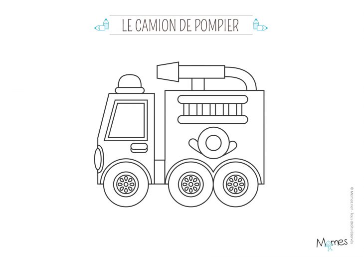 Camion De Pompier #50 (Transport) – Coloriages À Imprimer concernant Coloriage Camion De Pompier Gratuit À Imprimer